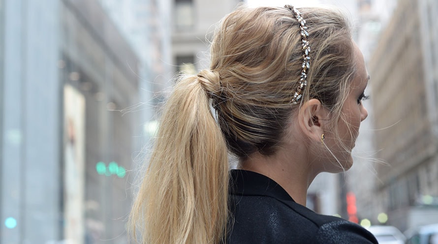 Ponytail with Headband
